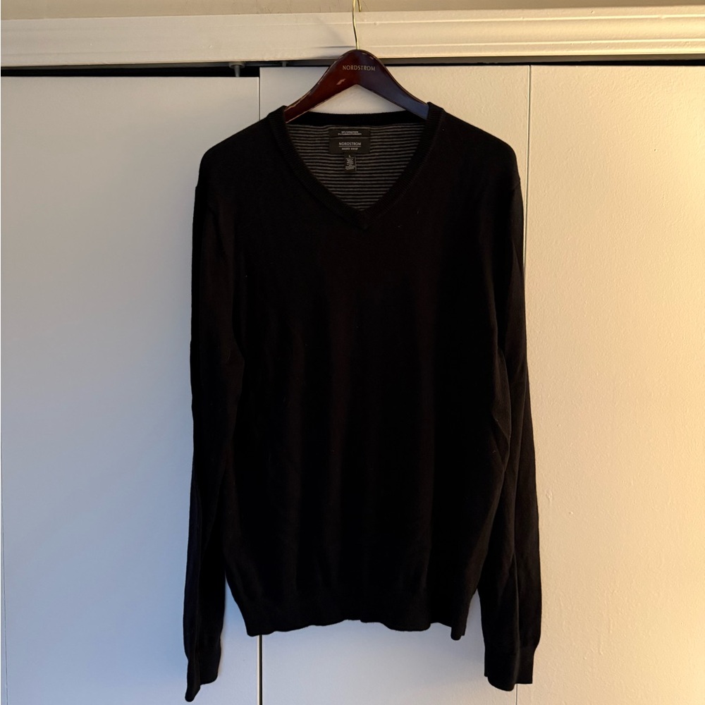 Black V-Neck Sweater